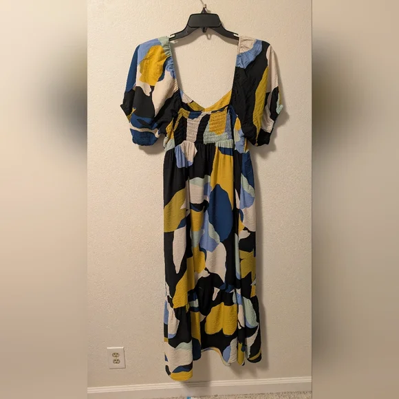 Nine West Multicolor Abstract Print Dress - Picture 9 of 13